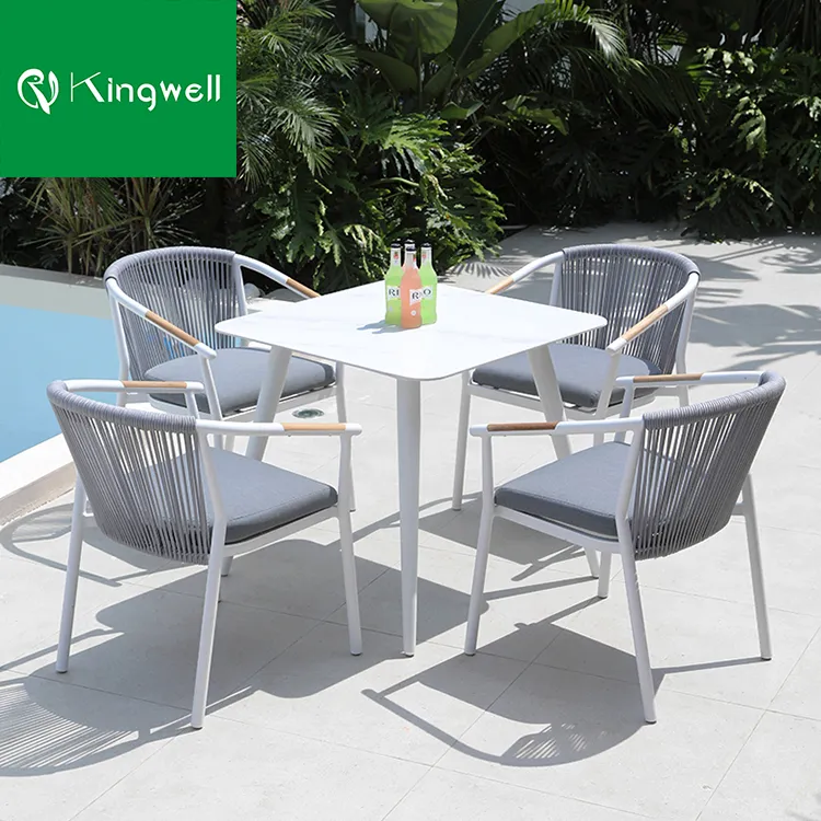 Bar Garden Outdoor Patio Furniture Teak Dining Table and Chair Set