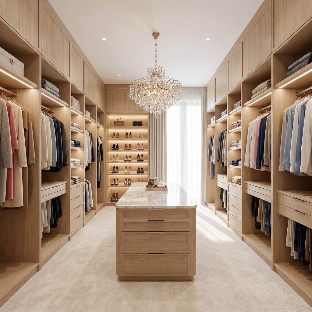 Customized Luxury Wardrobe Aluminum Wooden Wardrobe Cabinet Wardrobe Closets Systems