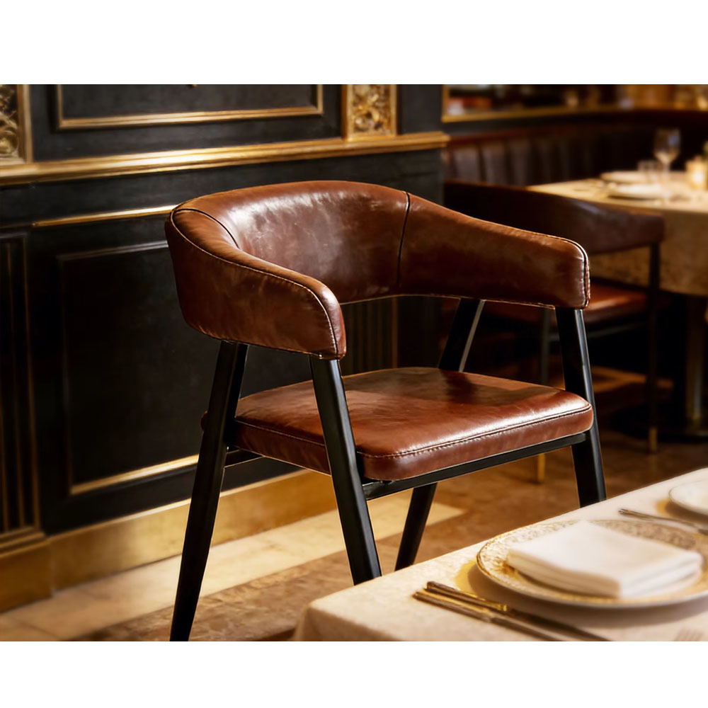 Commercial Modern Solid Wood Dining Chair High-End Hotel Furniture Durable for Restaurant Cafe Hospital Use