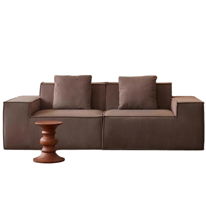 Modern Modular Sectional Sofa Set with Reclinable Features Durable Corduroy Upholstery Comfortable Design
