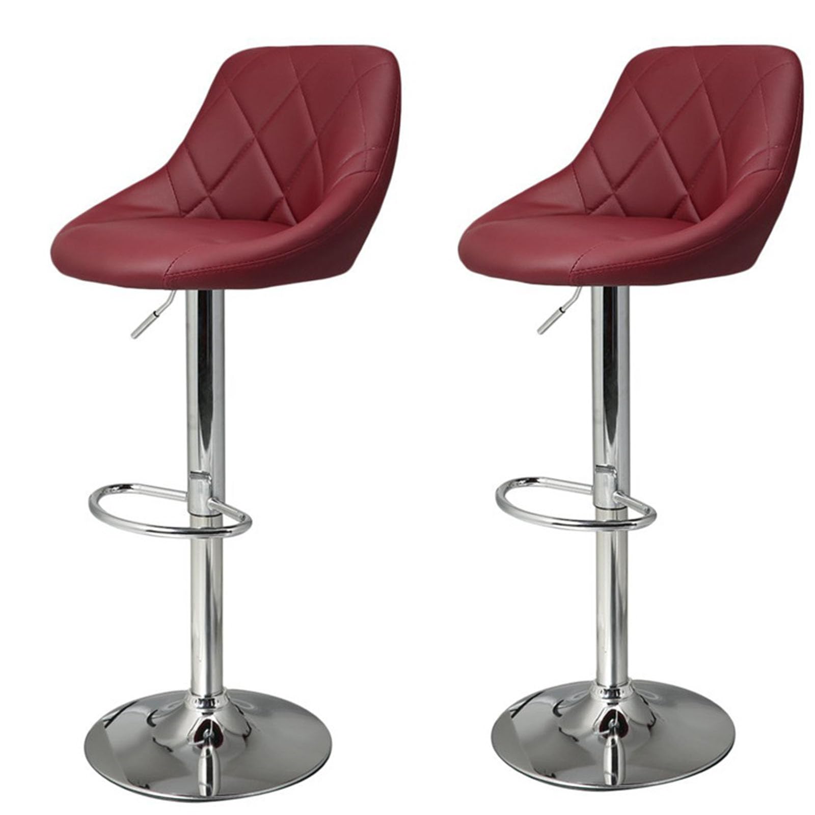 Height Adjustment Ergonomic Swivel Bar Stool Bar Chairs for Kitchen With Footrest and Backrest