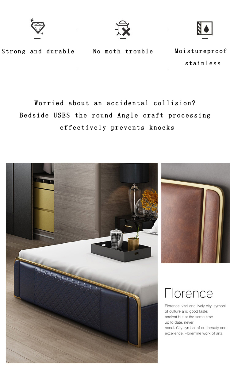 Luxury Natural Bedroom Nightstand BedsideTable