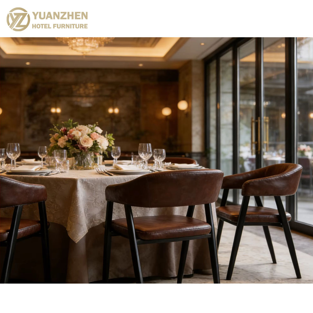 Commercial Modern Solid Wood Dining Chair High-End Hotel Furniture Durable for Restaurant Cafe Hospital Use