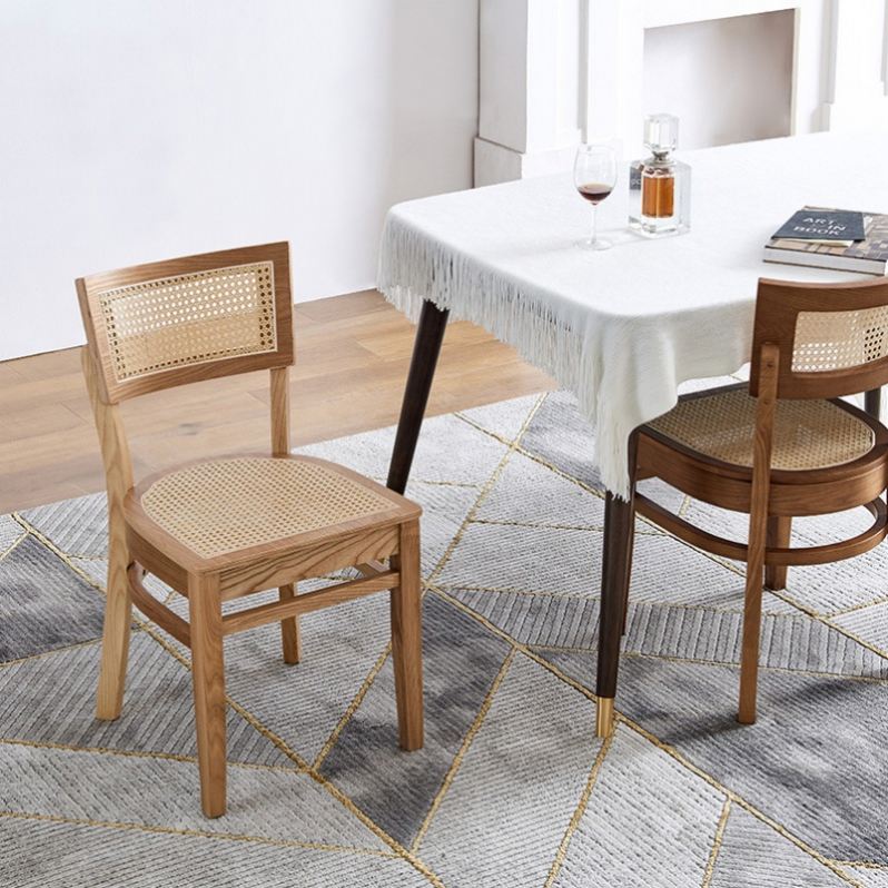 Modern Luxury Dining Set Elegant Restaurant Chairs for Home Hotel Apartment Cafe-Solid Light for Living Room
