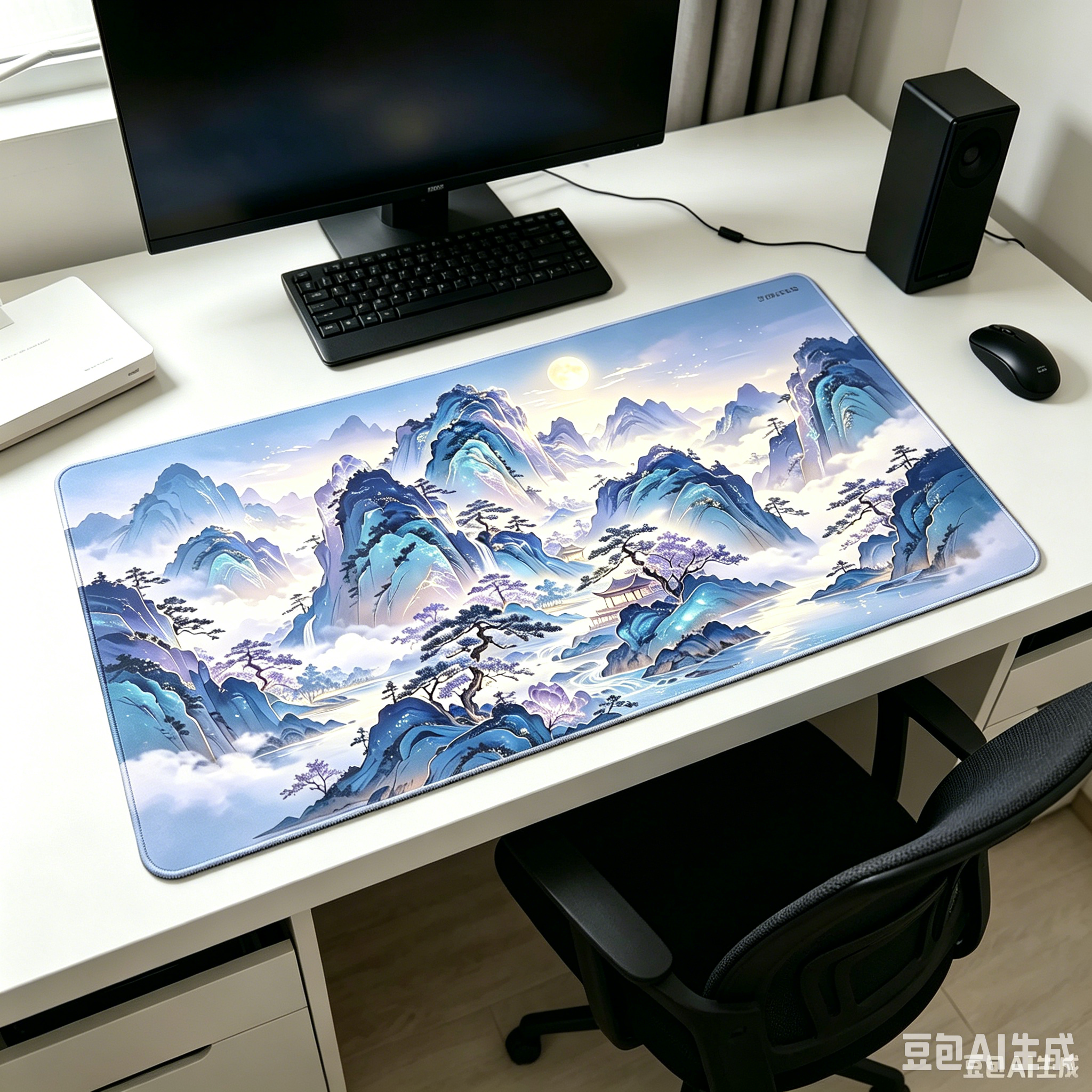 Custom Printed 90*40CM Gaming Desk Mat Anime Large Mouse Pad Non-slip Waterproof Stitched Rubber Keyboard Mat