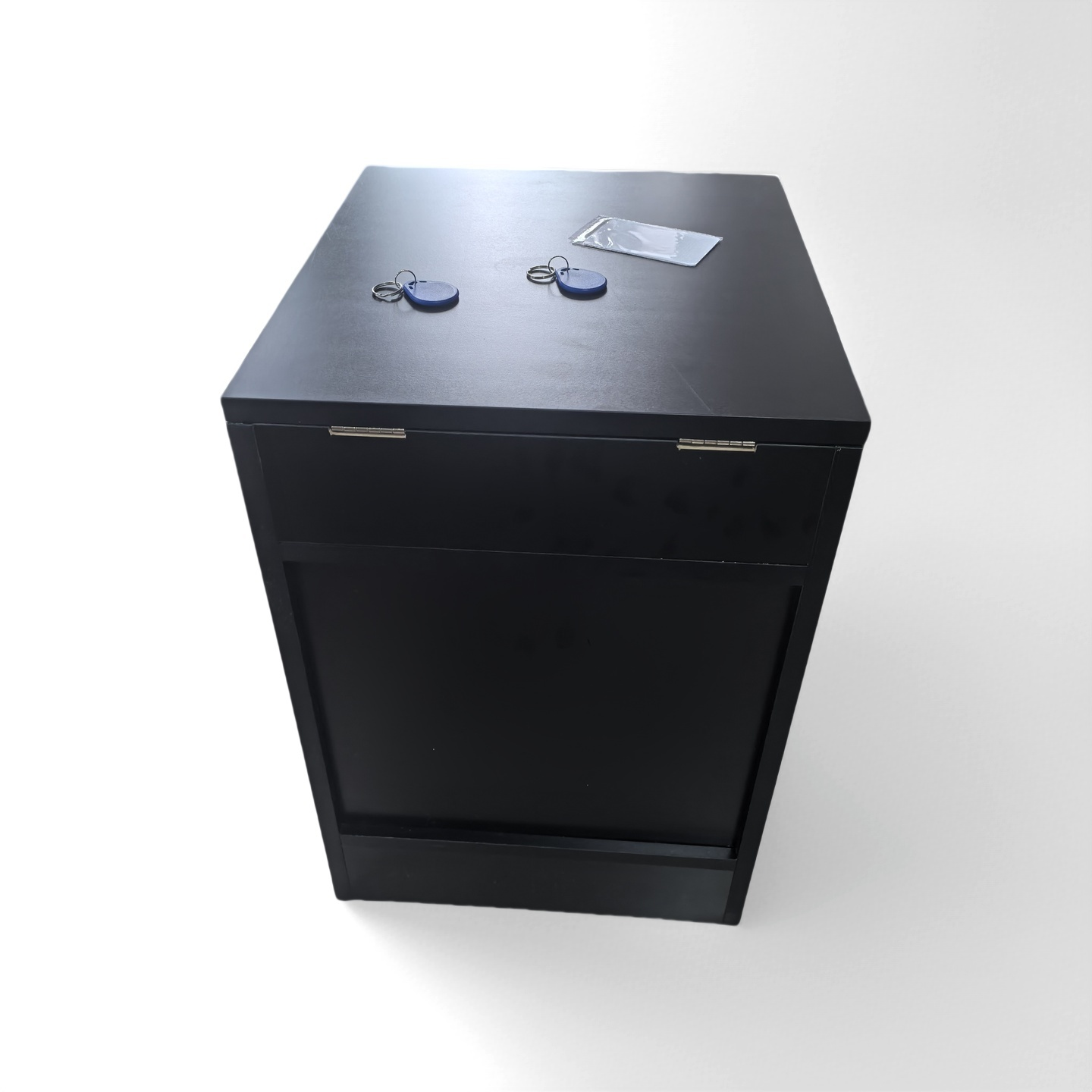 Modern Safety Fashion Secret Storage Gun Safety Rack Valuables Hidden Compartment Bedside Table NFC Card Lock Wood Living Room