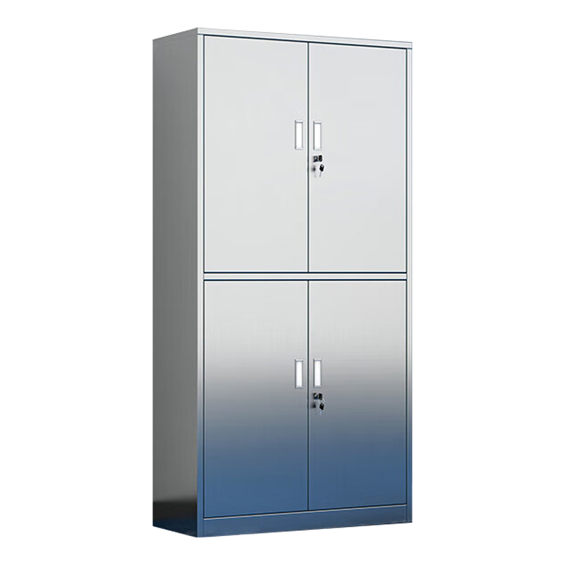 Stainless Steel Hospital Pharmacy Storage Cabinet with Lockable Doors Customizable Size Modern Design for Medical Use