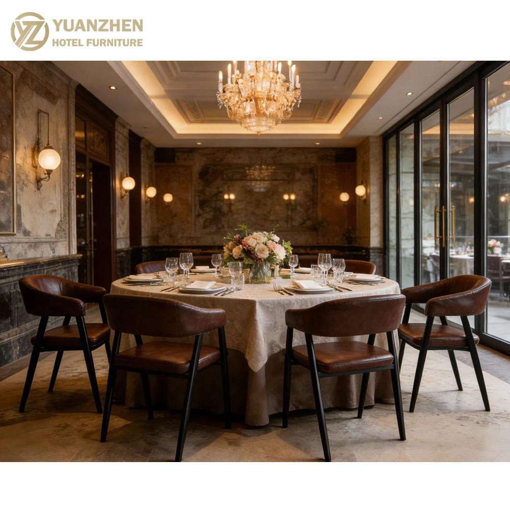 Commercial Modern Solid Wood Dining Chair High-End Hotel Furniture Durable for Restaurant Cafe Hospital Use