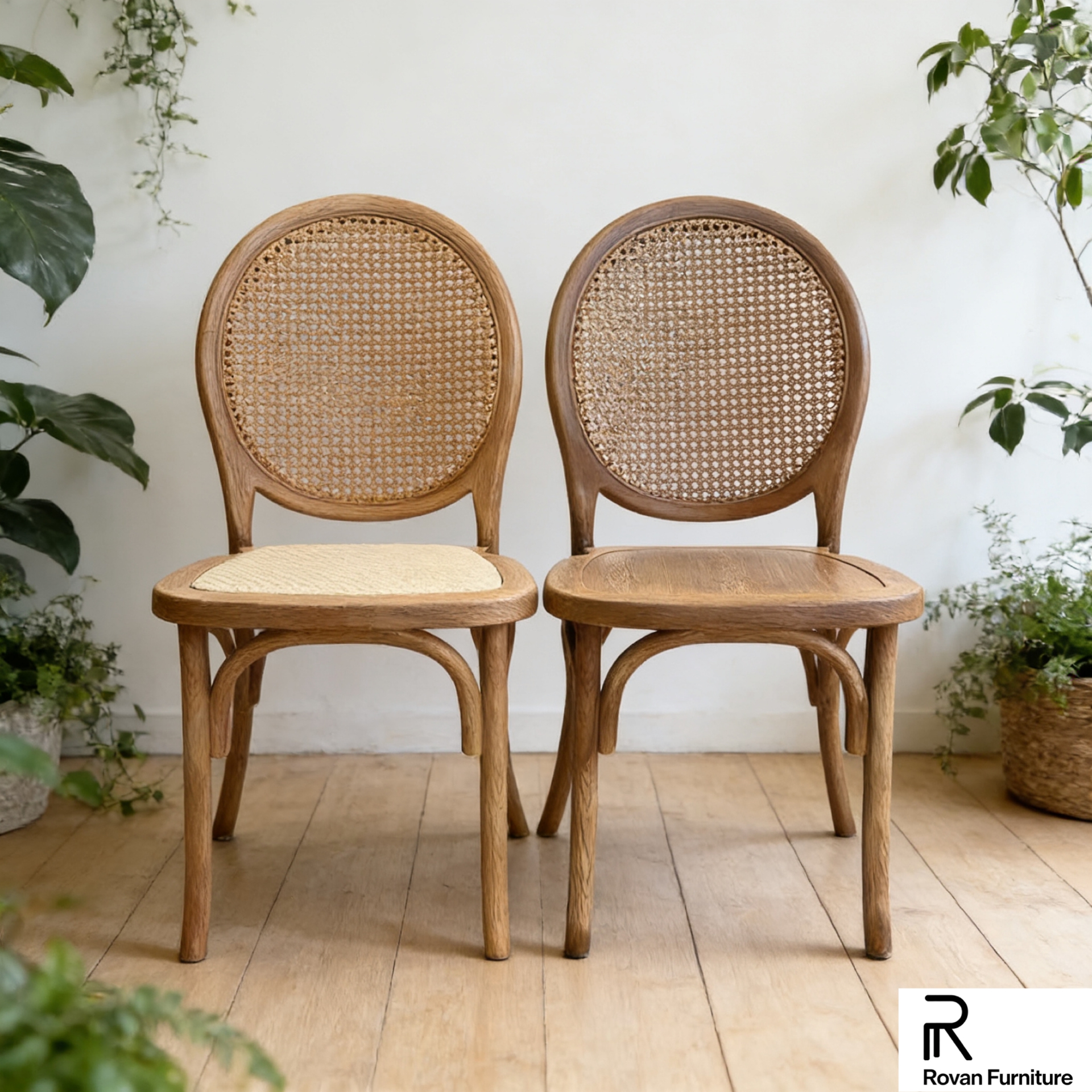 Popular Round Back Design Pp Resin Wood Grain Wedding Chair Disassembled Style Event Chair With Rattan Seat