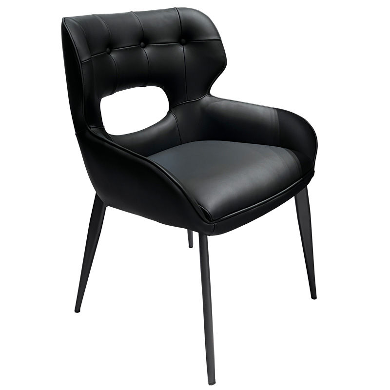Home Furniture New Design Comfortable Chairs with Backrest Wholesale Price Custom Black Dinning Table Chairs for Dinning Room