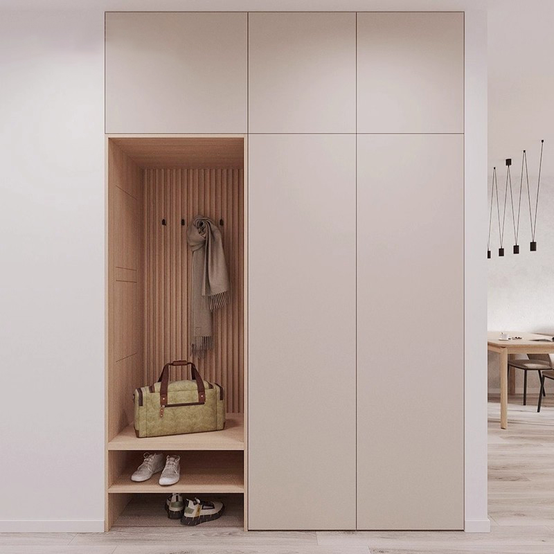 Modern Stainless Steel Living Room Entryway Cabinet-Large Capacity Storage Customizable Size &amp; Color Factory Direct