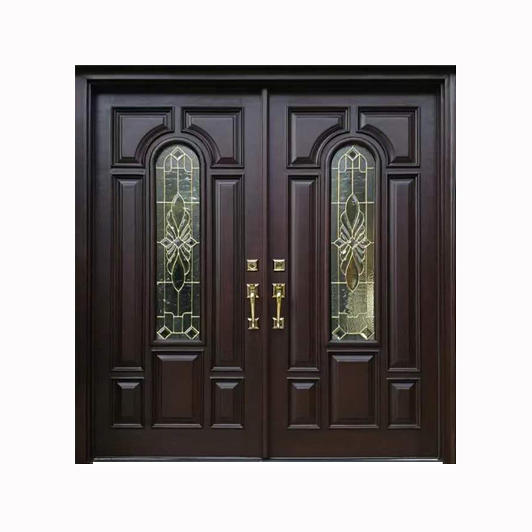 Surprise Price 5 Years Soundproof Wooden Double Door For Night Club Villa Large Wood Double Door