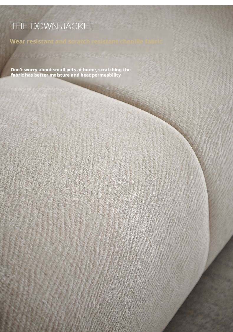 Fabric Sofa Movable Backrest pixel Sofa Mobile Backrest Living Room Modern Minimalist Sitting Deep Chenille