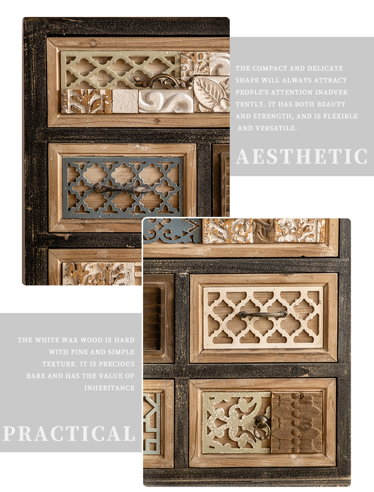 Luxury European Vintage Living Room Cabinets Carved Drawers Adornment Ark Wood Chest Buffet Sideboards Display Cabinets