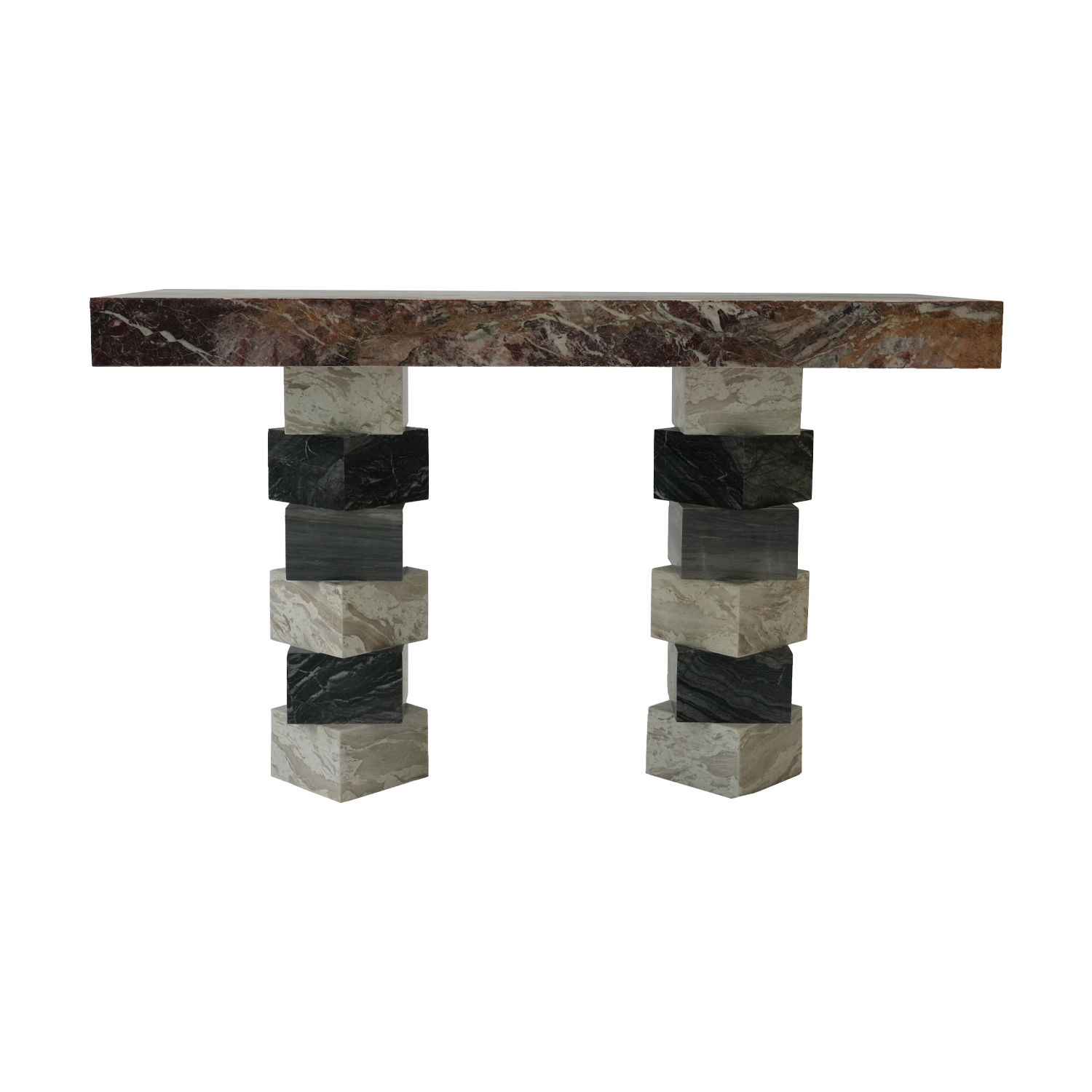 Italian Design Rectangular Marble Console Table for Entry Living Room Hotel Apartment Home Office Elegant Corridor Furniture