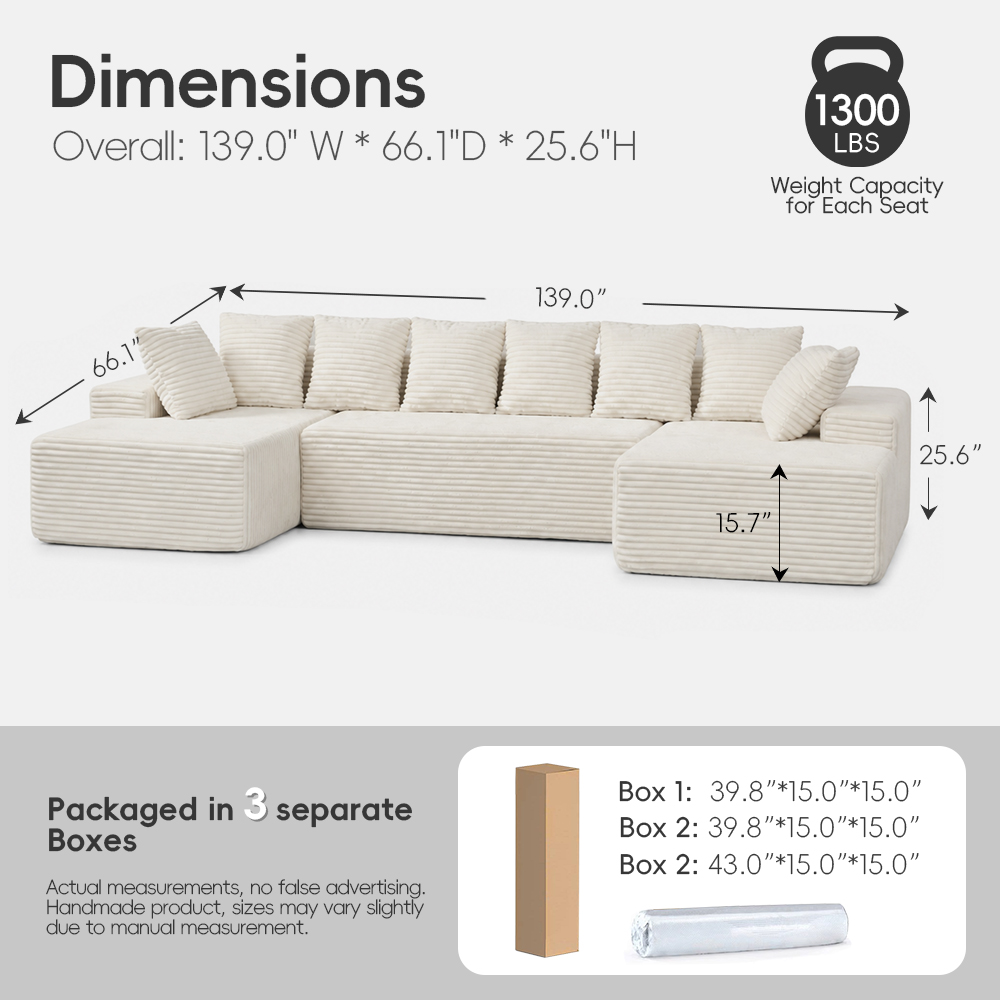 OEM Cloud Couch Modular Sectional Sofa Bed Luxury U Shaped Convertible Boneless Compressed Apartment Living Room Decor Sofa ODM