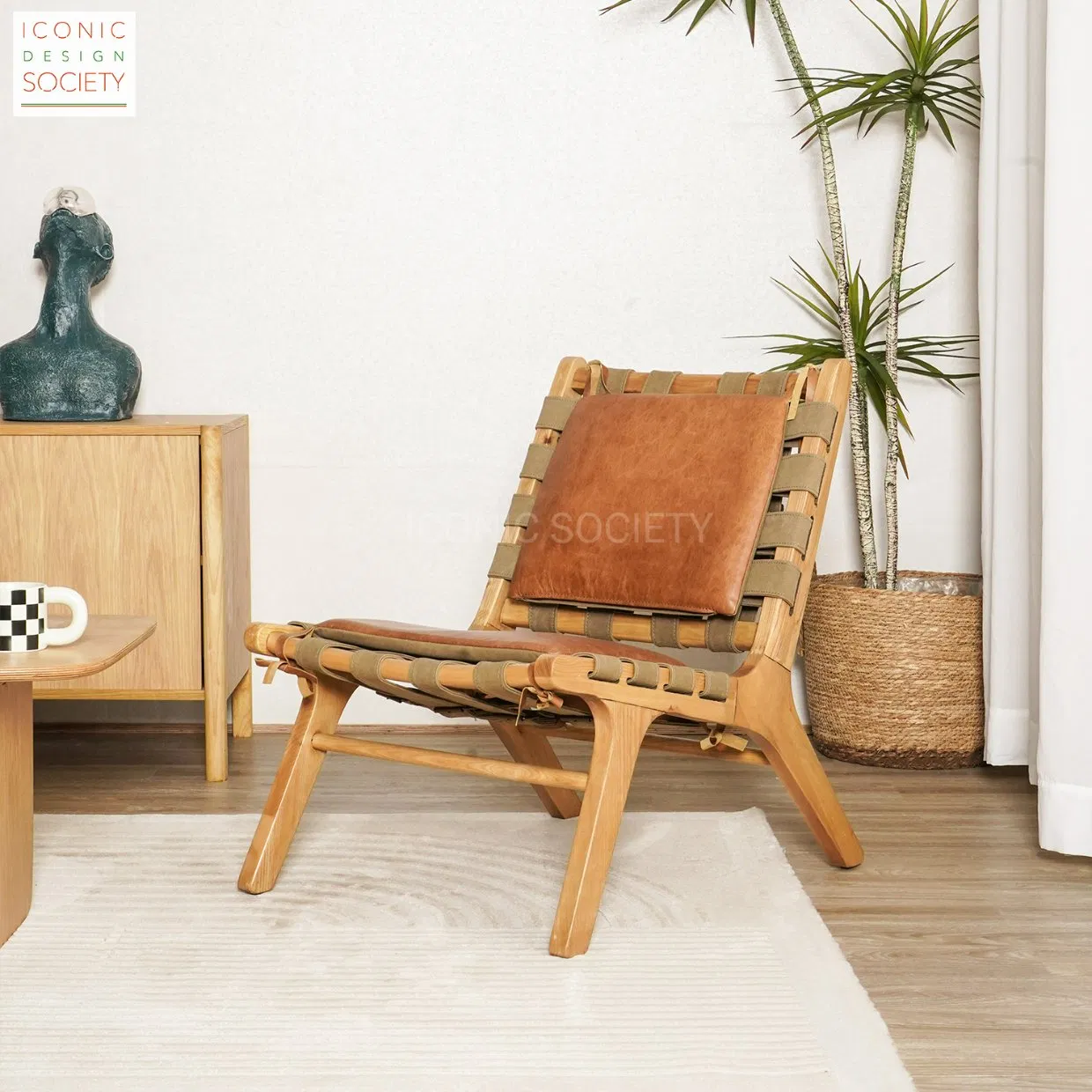 Classical Modern Living Room Furniture Club Office Hotel Accent Lounge Chair Wooden Frame Genuine Leather Chair Furniture