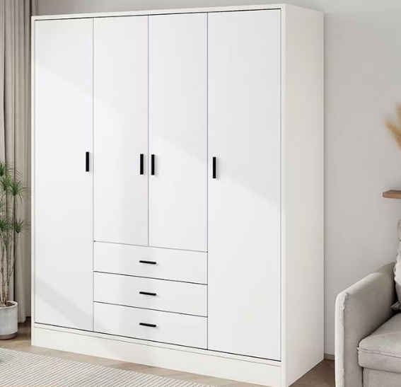 Top Selling - Wooden Wardrobe Customize Size Wardrobe Closet Bedroom Furniture Glass Door- Folding Wardrobe