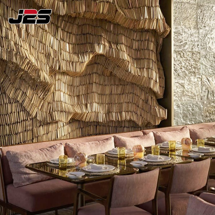 High-End Buffet Dining Restaurant Furniture Set with Wooden Round Tables and Chair