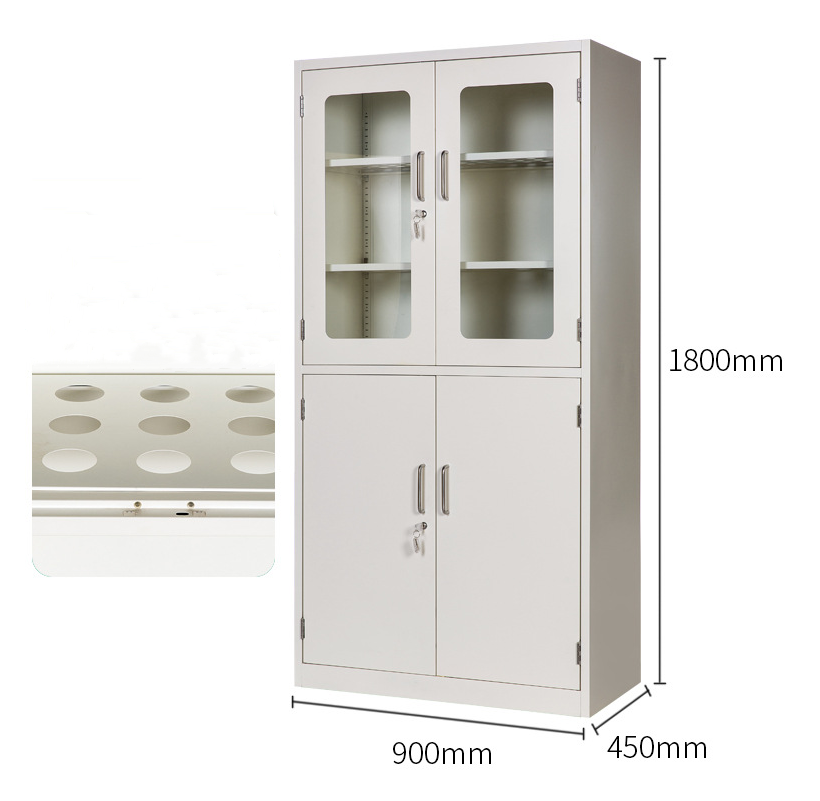 Chemical Resistant Laboratory Furniture All Steel Cabinet School Lab Reagent Storage Cabinets Medical Instrument Cabinet