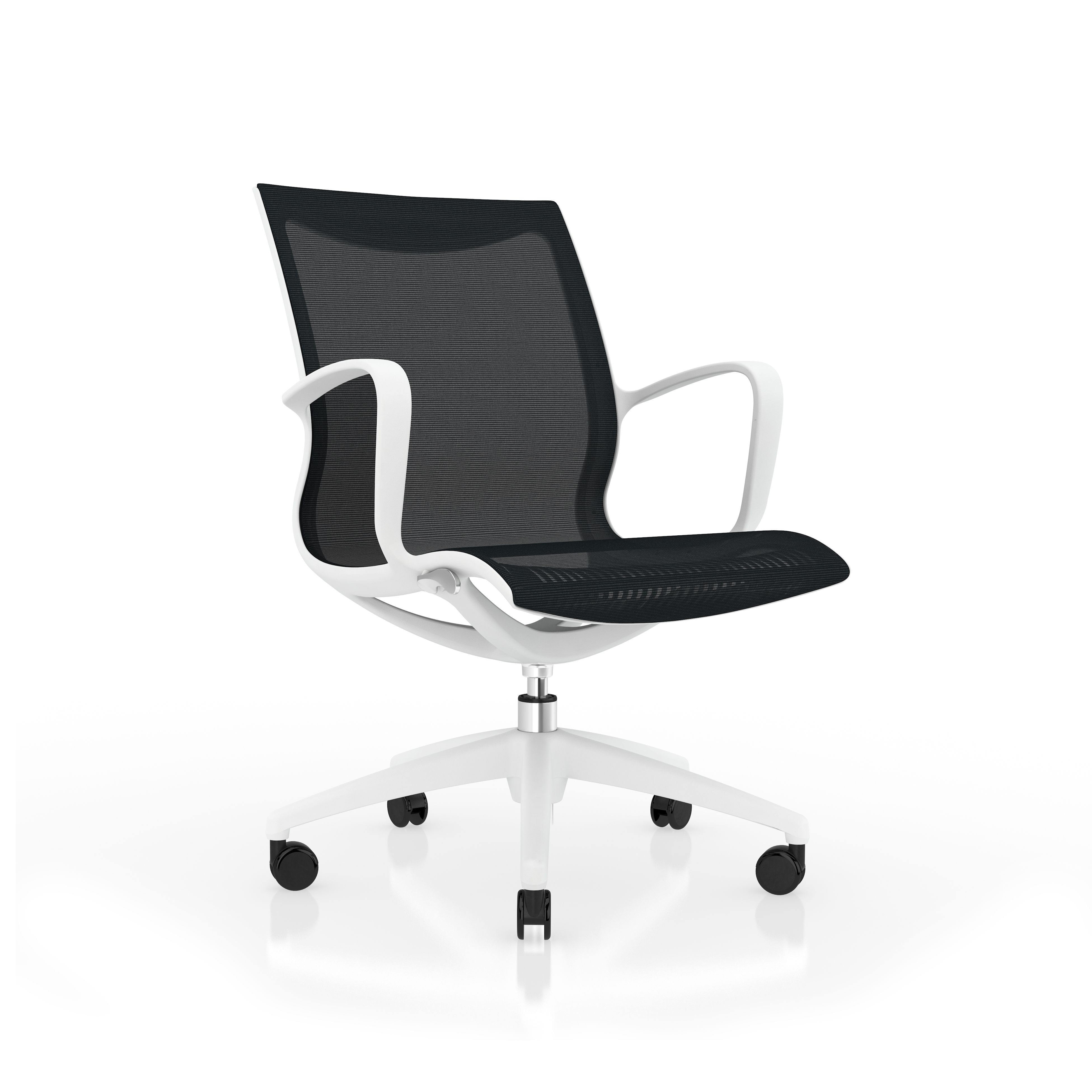 Simple Ergonomic Office Chair Breathable Mesh Backrest Computer Chair Lifting Rotating Roller Staff Chair Home Study Chair