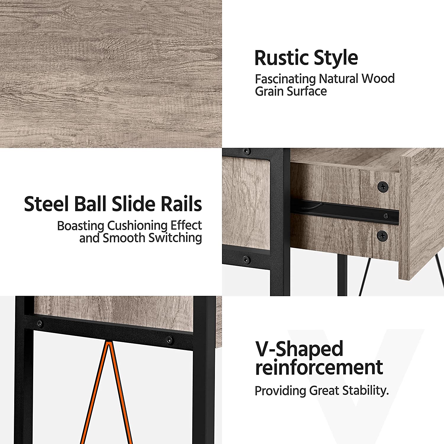 Industrial Rustic Antique Narrow Hallway Entryway Living Room Furniture Metal Wooden Console Table