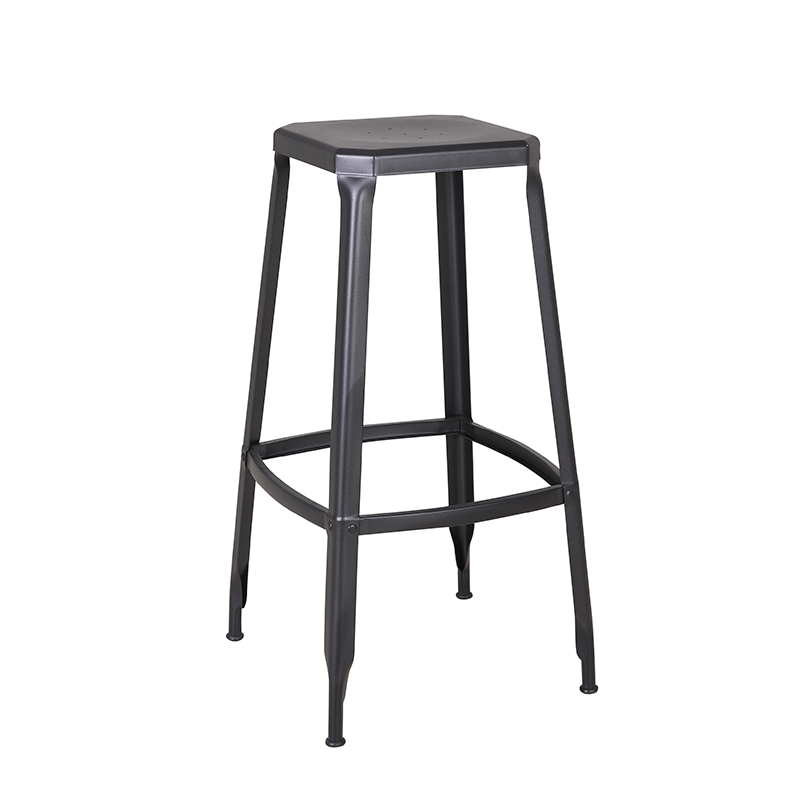High Quality Retro Metal Bar Stool Durable Outdoor Living Room and Home Bar Stackable High Stools for Dining and Kitchen Use