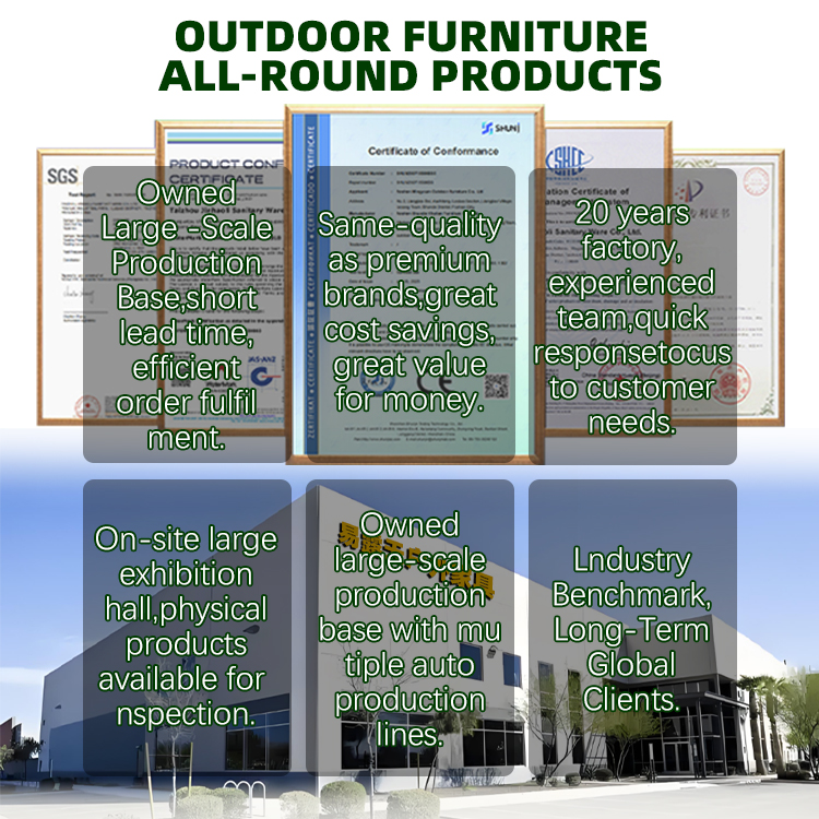 Northern Europe Outdoor Furniture Garden Sofa Anti-Corrosion Weather Resistance Teak Sofa
