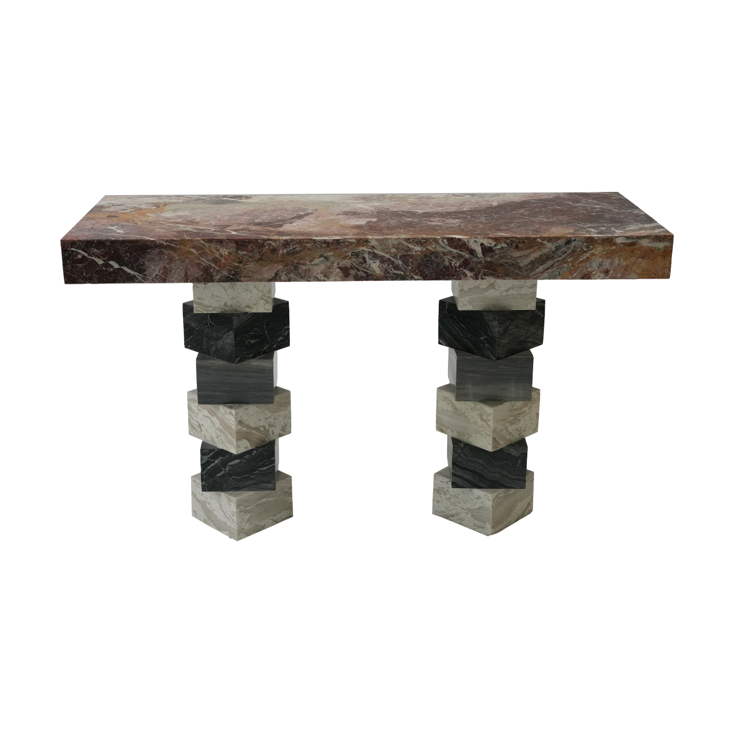 Italian Design Rectangular Marble Console Table for Entry Living Room Hotel Apartment Home Office Elegant Corridor Furniture