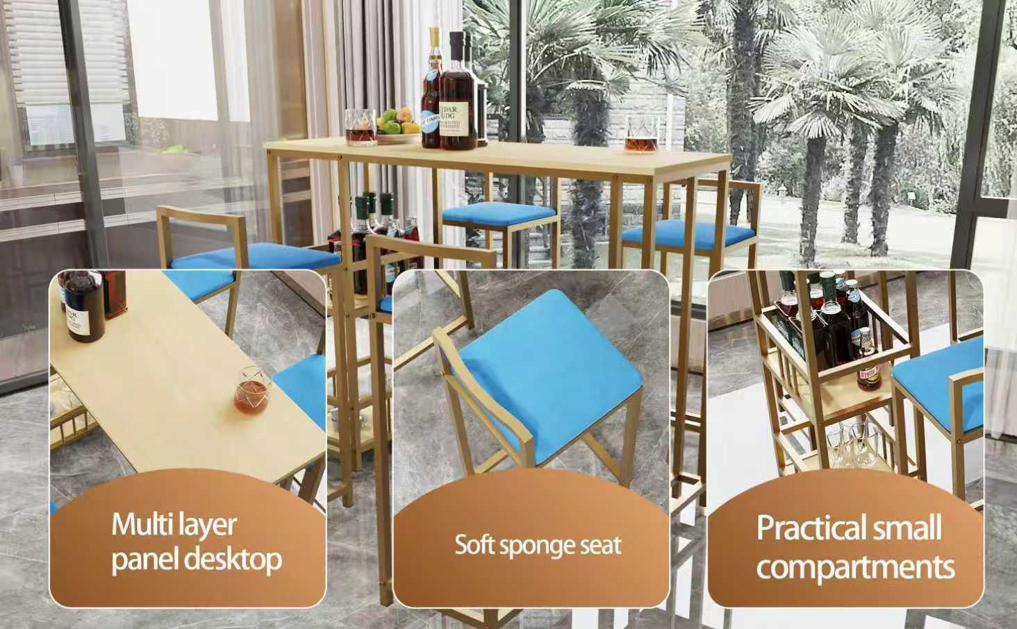 Stylish dining area setup