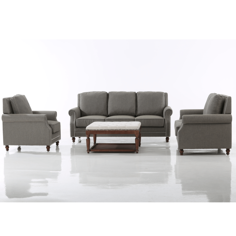 High Quality Fabric Sofa 2 Double Seat Modern European Style Upholstery Furniture for Living Room SM-1063-2