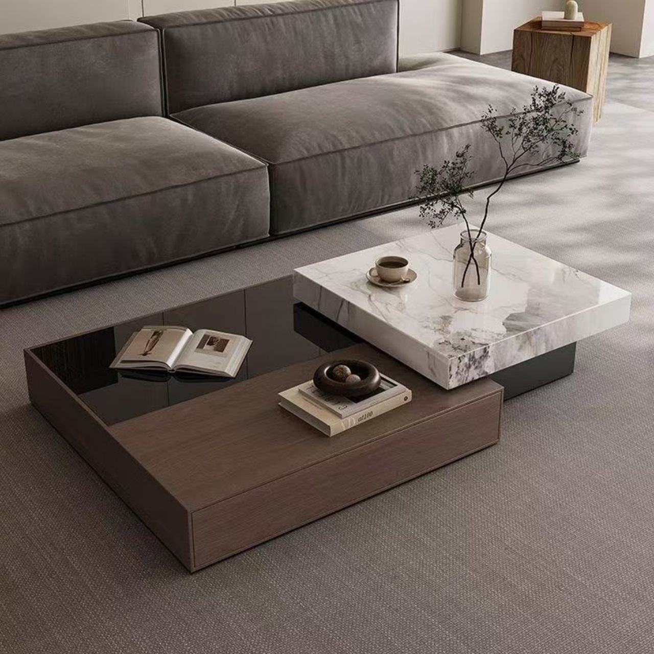 Multifunctional Storage Coffee Table for Living Room