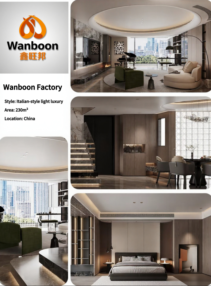 Luxury Modern Space-Saving Eco-Friendly Durable Adjustable Shelves Built-In Wardrobe for Home Bedroom Living Room Furniture