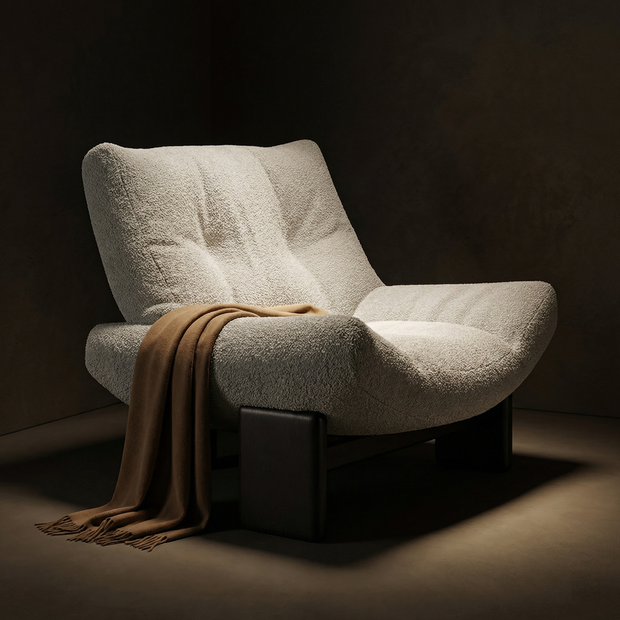 GUXI Business EMMI Amy Single Leisure Sofa Chair Modern Design Spine-Protecting Fabric Living Room Lazy Light Home Furniture