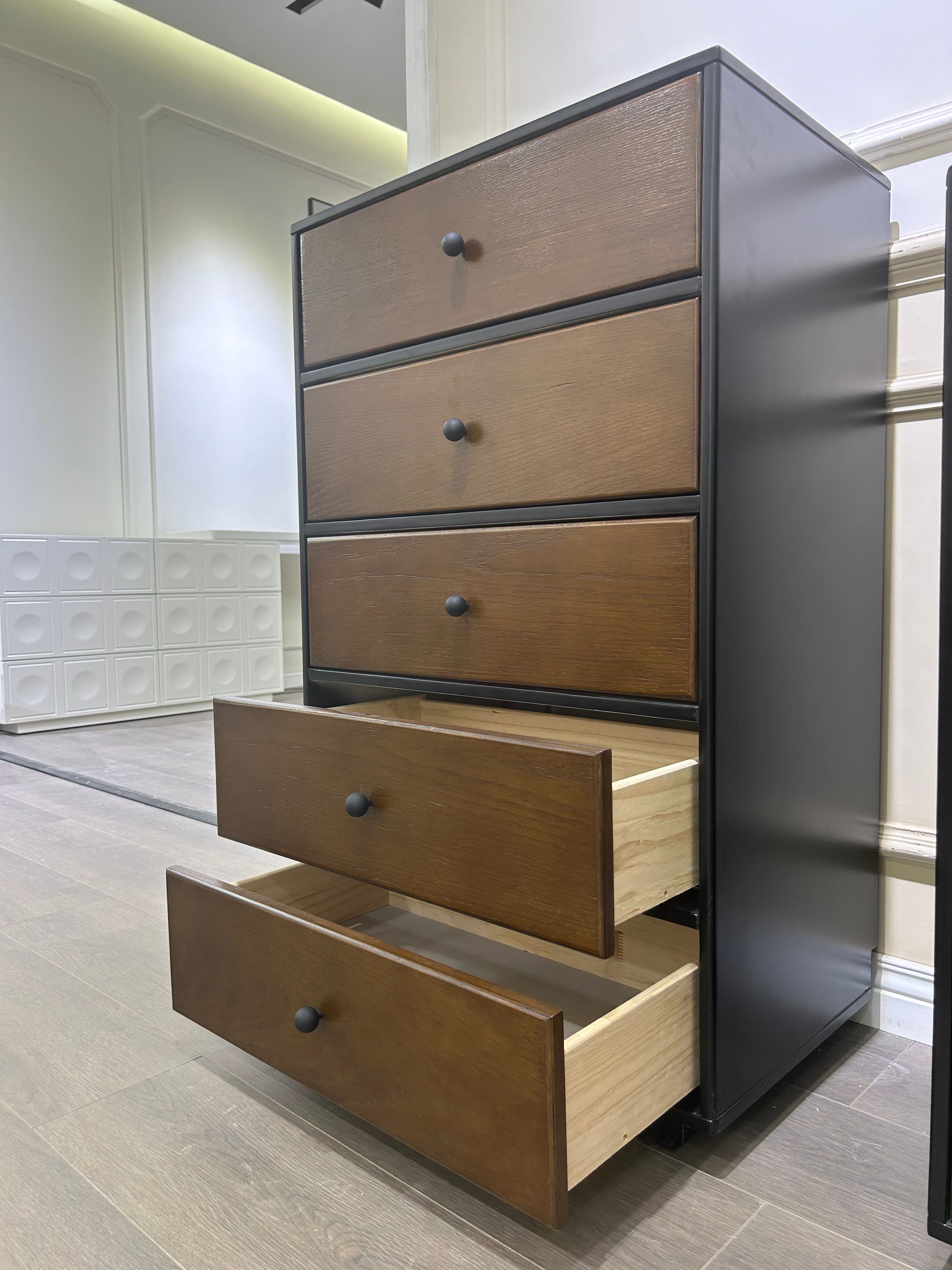 Modern Funiture Solid Wood Chest of Drawers Drawer Dresser Storage Cabinet for Bedroom Living Room