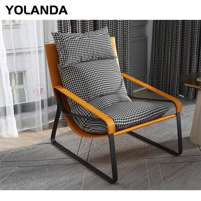 Yolanda Custom Made Office Home Furniture Modern Living Room Single Lounge Sofa Accent Leisure Chair Armchair for Hotel Project
