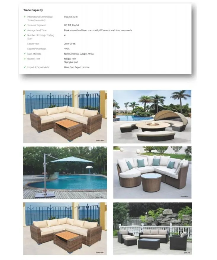 Sale of 4 Pieces Modern Sectional Outdoor Handmade Rattan Furniture Sofa Set Dimensions