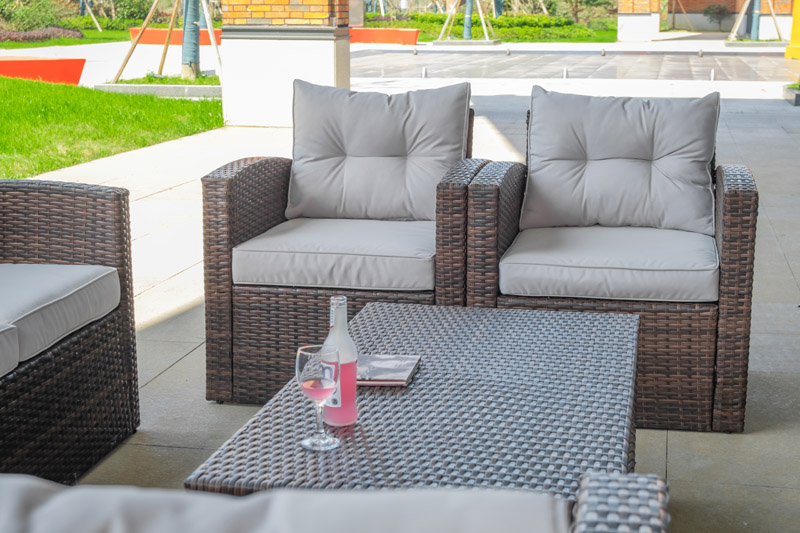 Modern Chairs Restaurant Outdoor Wicker Dining Chair Table Sets Garden Patio Set Outdoor Furniture Rattan
