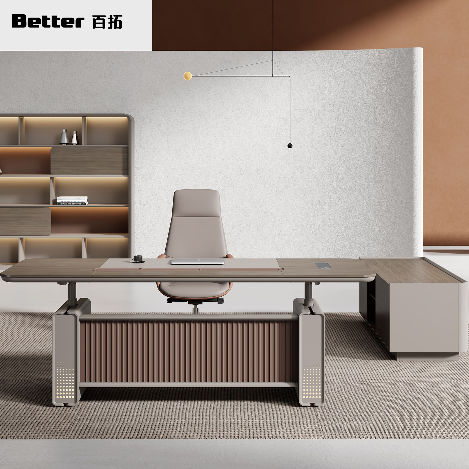 Modern Solid Wood Coffee Table Cream Living Room with Storage Function Luxury for Office Use