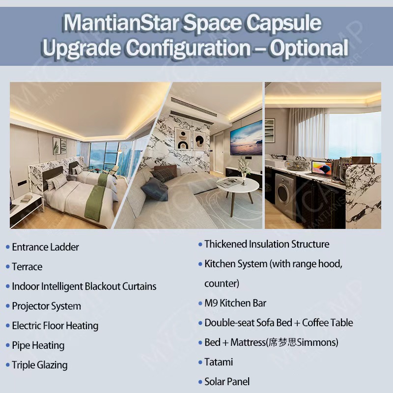 Smart House Space Capsule Hotel Bed 2 Story Space Capsule For Space Capsule Office