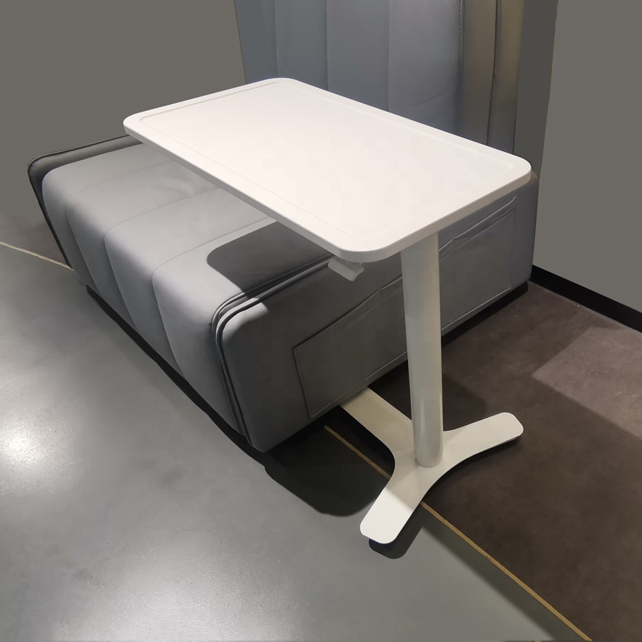 Modern Home Office Work Standing Desk Portable Height Adjustable Sit Stand Pneumatic Mobile Wheels