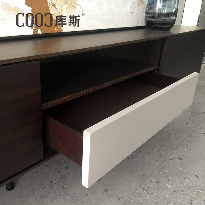 Luxury Villa House Living Room Cooc Leather Couch Furniture Modern Sofa Set with TV Stand Accent Chair Side Table Coffee Table