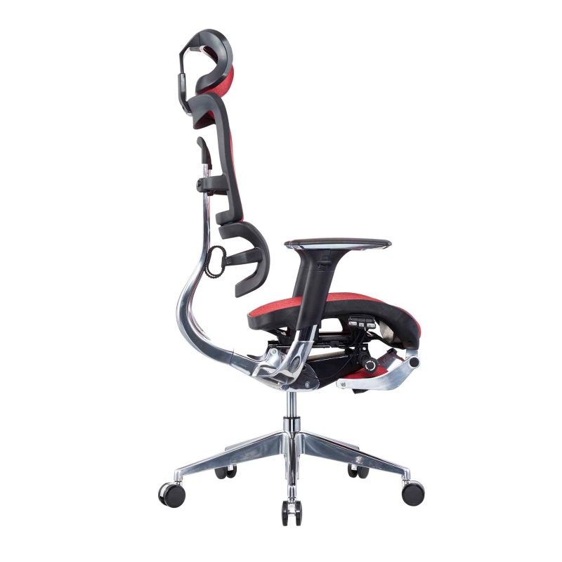 3D Armrest Luxury High Back Commercial Chair Solid Aluminum Frame Ergonomic Gaming Chair With Footrest