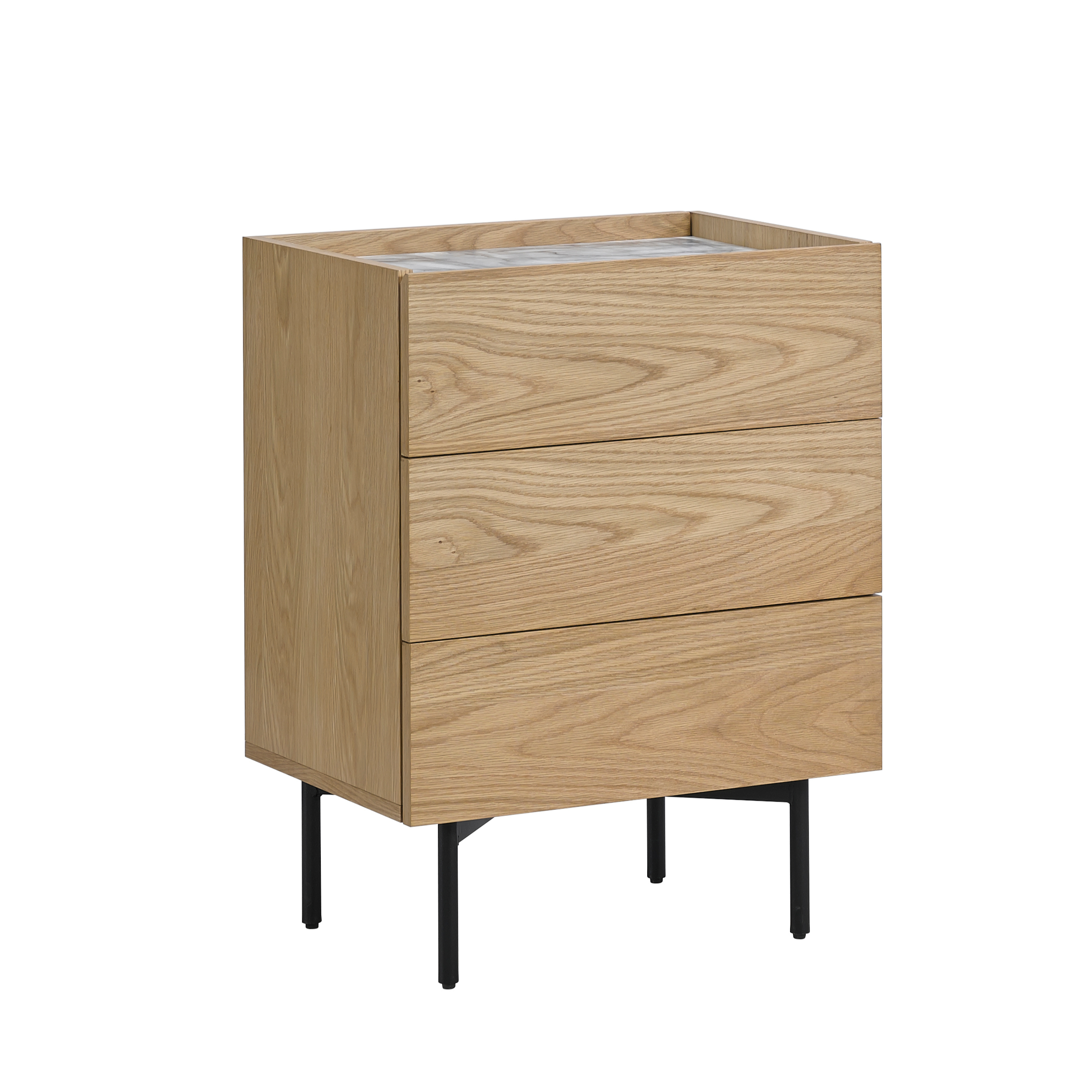 Home Furniture Bedroom Small Metal Frame Modern Wood Bedside Table Nightstand Night Stand for Bedroom