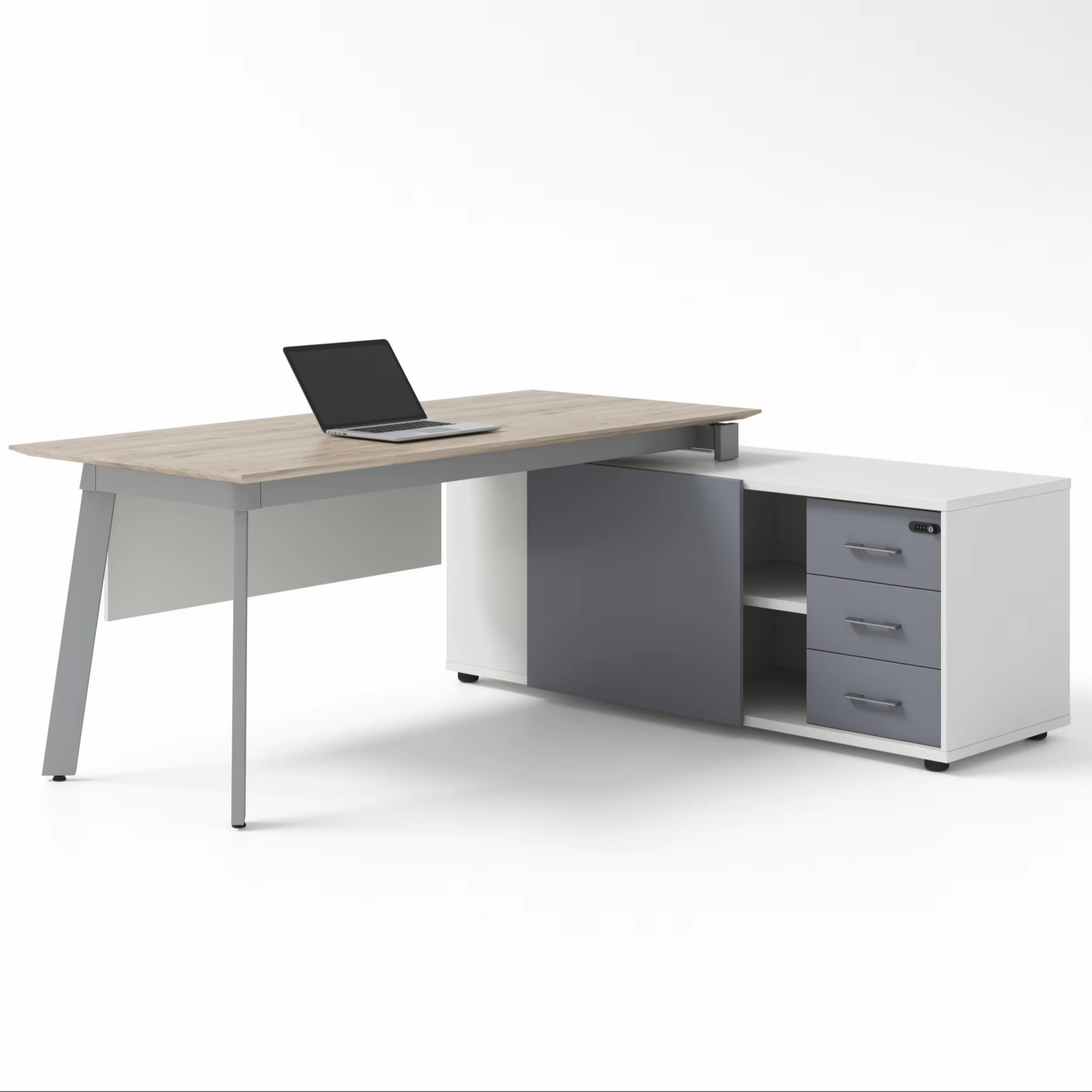 Office Furniture Home Office Adjustable Desk L Shaped Executive CEO Office Table