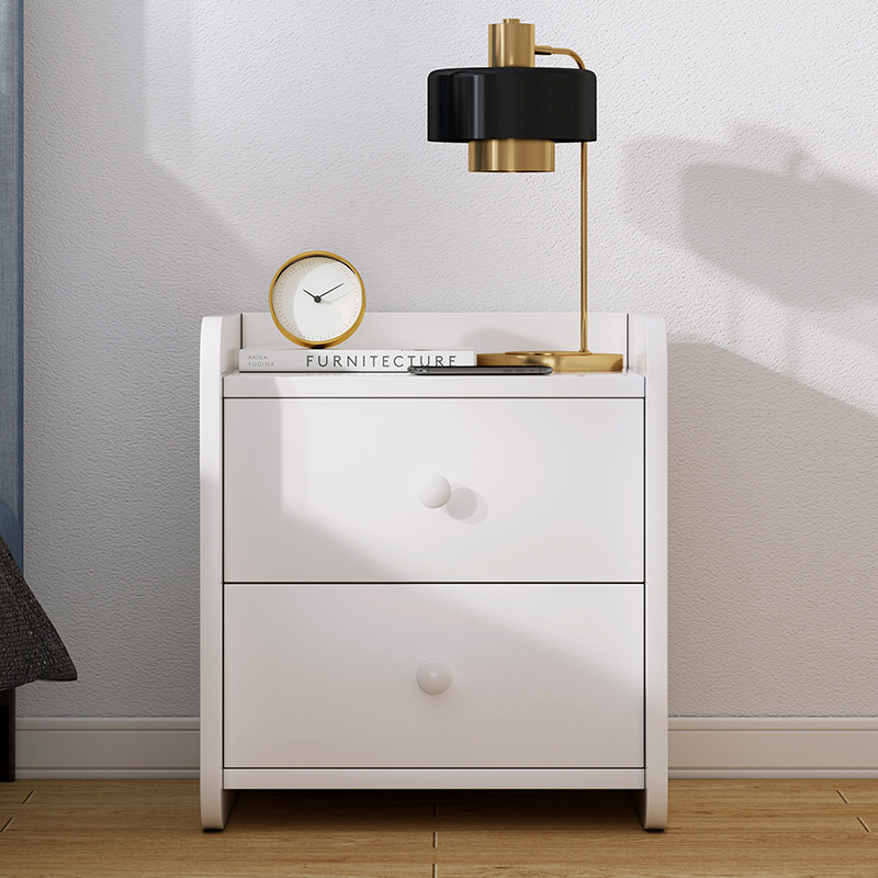 Economical Simple Modern Solid Wood Adjustable Bedside Storage Rack &amp; Nightstand for Bedroom Furniture Living Room Chest Drawers