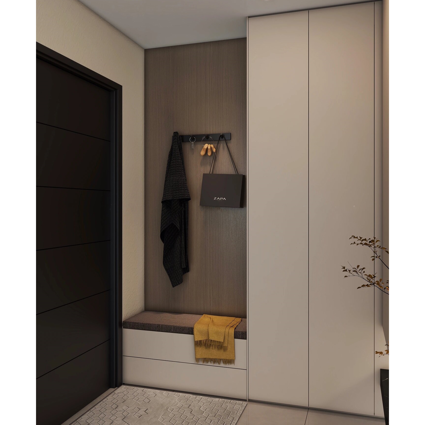Modern Shoe Cabinet with Doors Freestanding Shoe Storage Organizer for Entryway Hallway Home Furniture