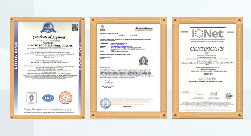 Factory Certificate 1