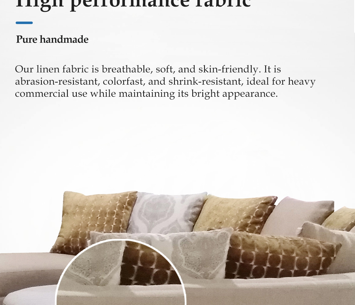 Beige Modular Lounge Hotel Lobby Furniture 6