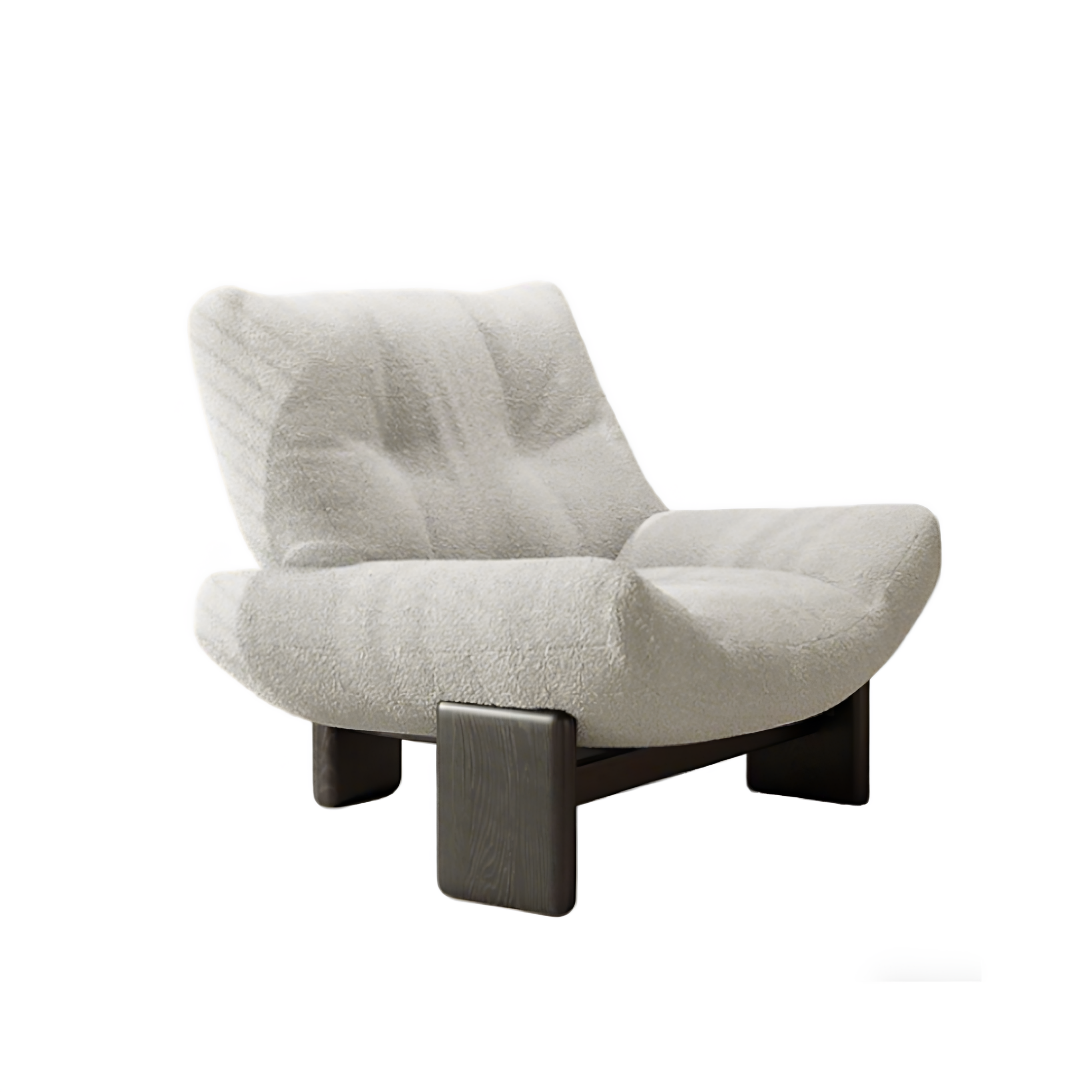 GUXI Business EMMI Amy Single Leisure Sofa Chair Modern Design Spine-Protecting Fabric Living Room Lazy Light Home Furniture